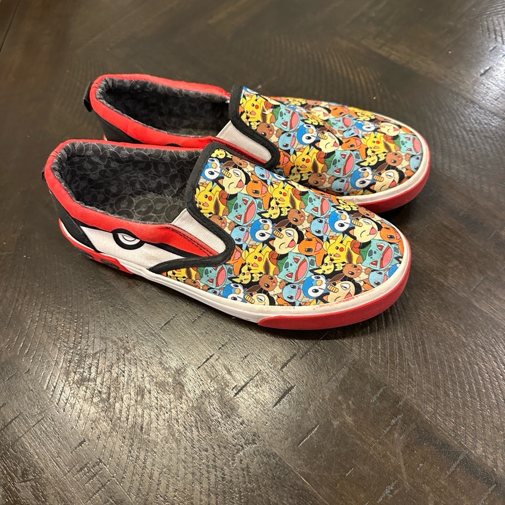 Colorful Cartoon Character Kids Sneakers for the Pokeman fan